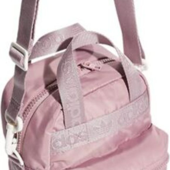 NWT ADIDAS Originals Micro 2.0 Mini Backpack Mauve Purple/White - Picture 7 of 7